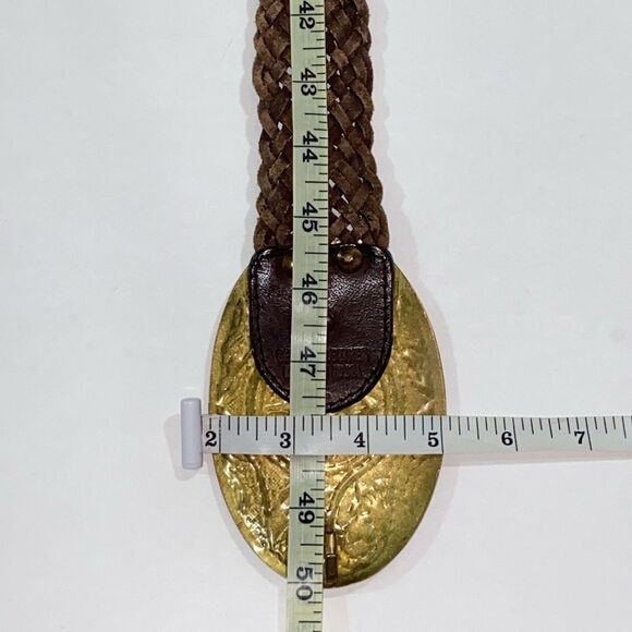 VINTAGE GENUINE LEATHER MADE IN INDIA UNIXES BELT SIZE L - Picture 11 of 11